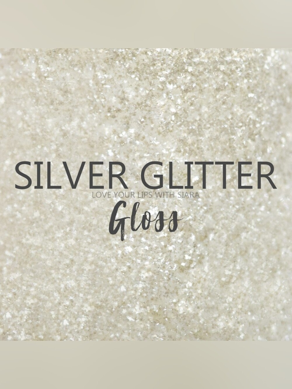 SILVER GLITTER GLOSS - Picture 3 of 3